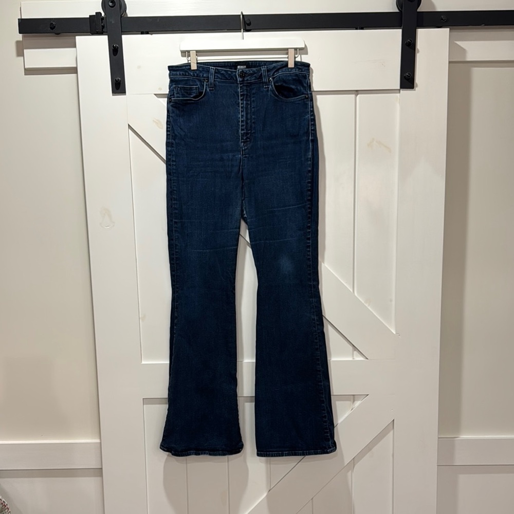 Hudson Jeans Blue Flare Wide Leg Denim